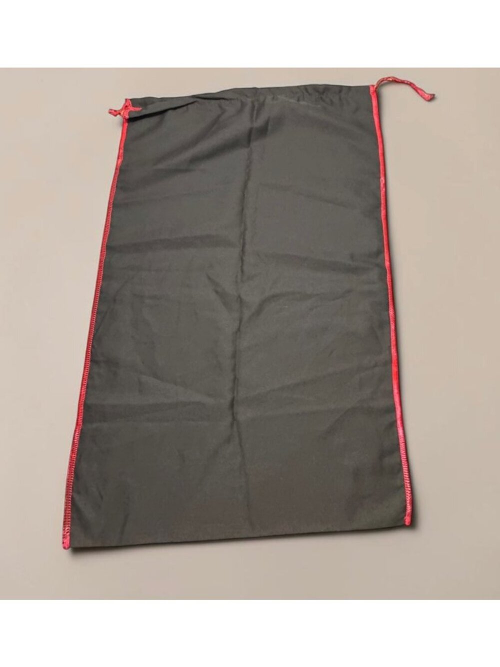 Coach Drawstring Dust Bag Brown With Red Trim & Logo - Picture 7 of 9